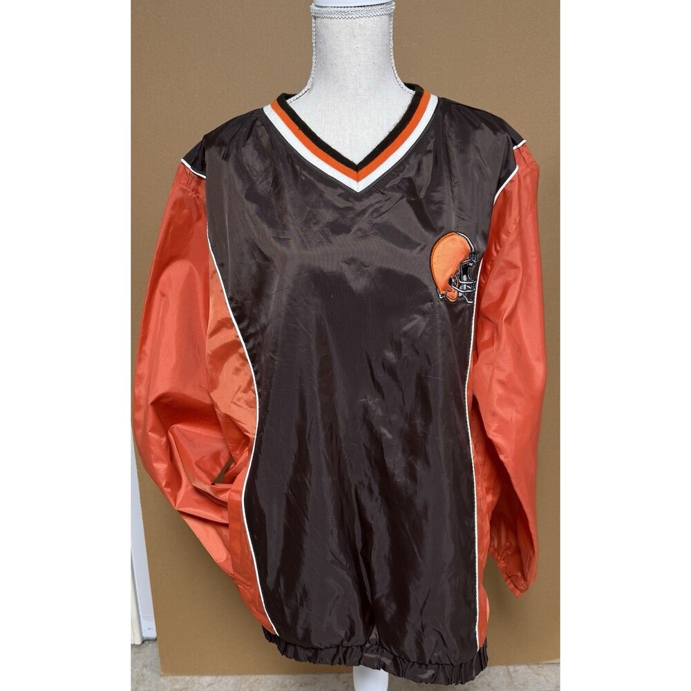 Cleveland Browns Nylon V-Neck Large Pullover